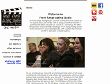 Tablet Screenshot of frontrangeacting.com